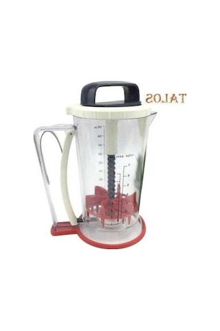 Pazly 900ml Ölçüm Hamur Dağıtıcı Cupcake Waffle Muffin Mix Krep Kek Ayırıcı Şeffaf