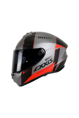 Motosiklet Full Face Draken S V.2 Metalik Gri Motorcu Kaskı Çift Vizörlü Çok Renkli