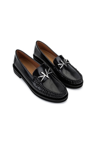 Mario Valentino Kadın Hakiki Deri Siyah Loafer Ayakkabı 1040 91d2555 Bn Ayk Sk25-26 Black Siyah