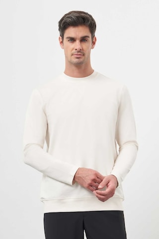 Morven Erkek Basic Dynamic Fit Bisiklet Yaka Sweet Shirt 25ks063010650 Krem