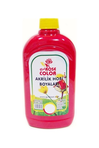Kızmızı Renk Red Rose 500Ml Akrilik Hobi Boyası