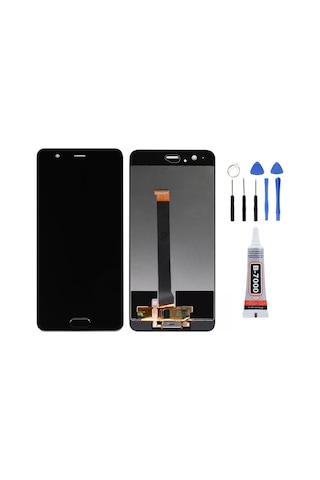 Huawei P10 Plus Siyah Uyumlu Lcd Ekran Dokunmatik Tamir Seti Yapıştırcı Set Yedcom