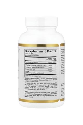 California Gold Nutrition, Vivanad , Nad Complex With Nmn, Nr Tartrate, 90 Veggie Capsules