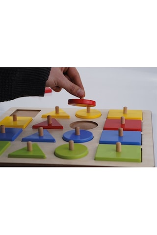 Geometrik Şekiller Puzzle 16 Parça