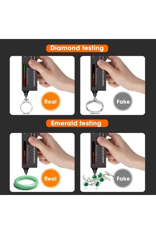 Ebitda Yüksek Hassasiyetli Elmas Test Cihazı - Abs Malzeme, Kolay Kullanım, Led Göstergeli, Taşınabilir, Siyah Siyah