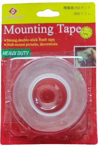 Şeffaf Çift Taraflı Bant,çift Taraflı Yapışkan Bant Şeffaf 19mm X 4m 4 Metre