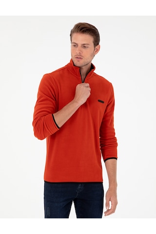 Pierre Cardin Erkek Pas Sweatshirt 50298973-VR040 - Açık Turuncu