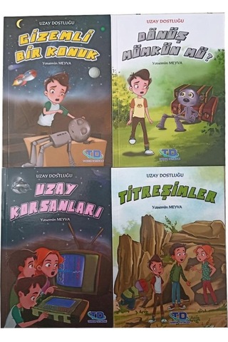 Uzay Maceraları 1 Paket 8 Kitap 3 Ve 4 Sınıf Okuma Kitabı 80 Sayfa Renkli Baskı Hikaye Kitap Seti