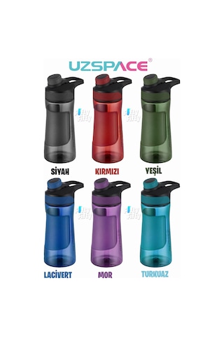 Uzspace Manyetik Kapaklı 500ml Silikon Gövde Tritan Su Matarası 001