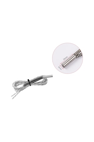 Fosenze 304 Paslanmaz Çelik 24v 50w 1m Lityum Kablo 6x20mm 3d Yazıcı Isıtıcı Rodu Tekli Paket