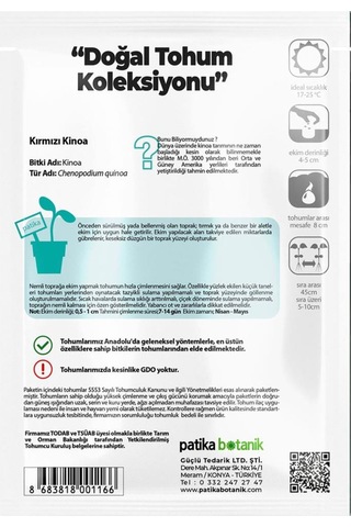 100 Adet Kırmızı Kinoa Tohumu