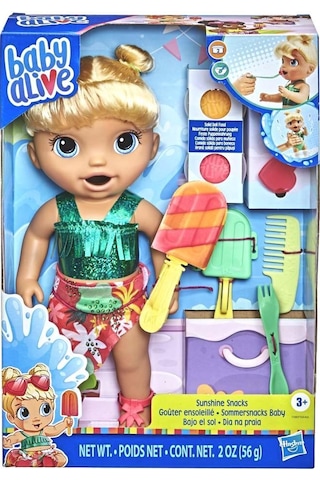 Baby Alive Bebeğimle Yaz Eğlencesi Beslenebilen ve Suda O