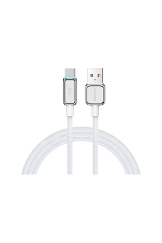 Recci Rs42c Lamp Display Serisi Type-c Usb 100w Hızlı Şarj Özellikli Data Ve Şarj Kablosu 1.5m Gümüş