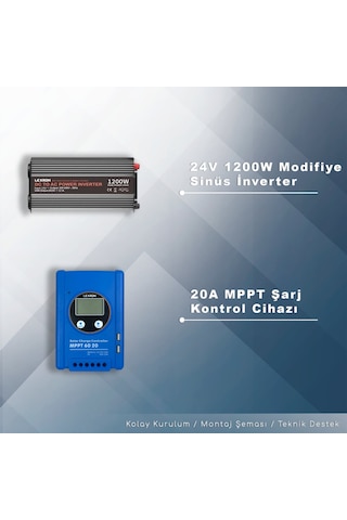 Matech 3 Kw Solar Paket Sistem 3000w/gün