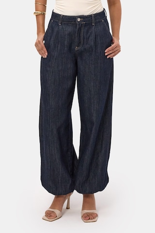 it's basic Kadın İndigo Selvedge 7s6-50 Balon Jogger Fit Denim Jean