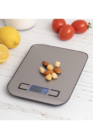 Hassas Mutfak Tartısı 5 Kg - 1 Gr Hassasiyet Paslanmaz Çelik Pil Diğer