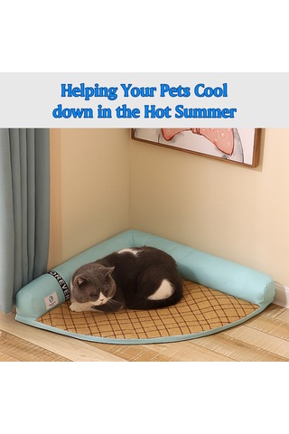 Maiyame Kedi Köpek Yaz Matı Evcil Hayvan Yaz Matı Köpek İçin Soğutma Matı Kedi Evcil Hayvan Kedi Köpek Yatağı 22