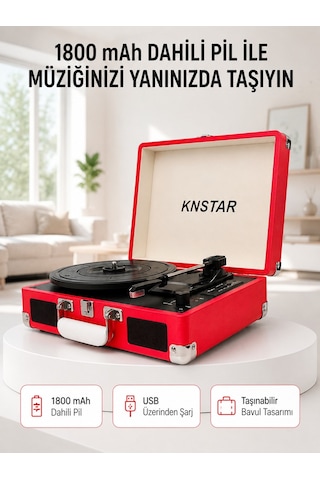 Retro Bavul Pikap Dahili Hoparlörlü Aux Usb Sd Kart Ve Bluetooth Bağlantılı Taşınabilir Tasarım Diğer