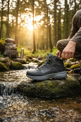 Enoch Erkek Waterproof Outdoor Trekking Ve Doğa Yürüyüş Botu Siyah