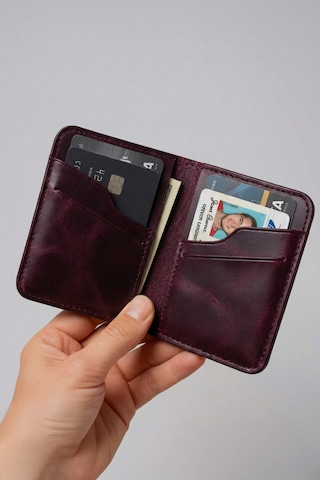 Luvo Gerçek Deri Cüzdan Kartlık El Yapımı Hakiki Premium Deri Italyan Dikiş 6 Kart Bölmeli Kompakt Cüzdan Mor Luvo Gerçek Deri Cüzdan Kartlık El Yapımı Hakiki Premium Deri Italyan Dikiş 6 Kart Bölmeli Kompakt Cüzdan Mor