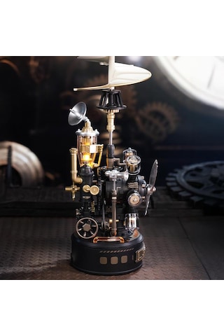 Rokr Cgl01 Leonardo Da Vinci S Helicopter Dıy Mechanical 3d Puzzle Maket Model Seti 3d Model Kit Detaylı Dekoratif Hobi Seti Hareketli Ve Işıklı