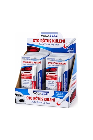 Diyarı Metalik Beyaz Oto Rötuş Kalemi Fırça Uçlu 5 Ml 12'li Paket Kp-13-4561