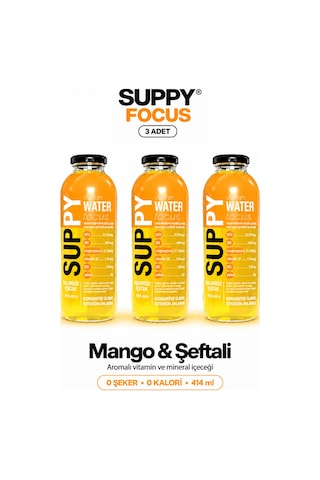 Suppy Vitamin Water Focus 3 Adet 414 Ml