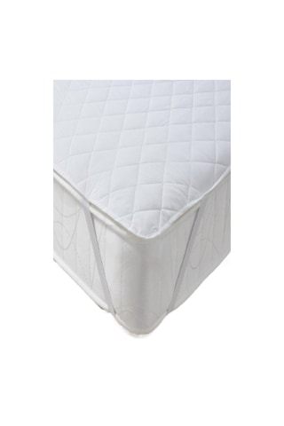 Mycey Kapitoneli Sıvı Geçirmez Alez 160x200 Cm Tek Kişilik Köşe Lastikli Beyaz