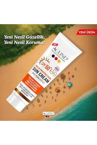 Aclind Leke Karşıtı Spf 50+ Güneş Kremi - Cilt Tonu Eşitleyici Ve Nemlendirici Etkili 50 Ml