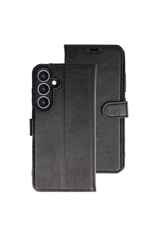 Samsung Galaxy Uyumlu A27 5g Kılıf Deri Deluxe Cüzdanlı Kapaklı Case Siyah