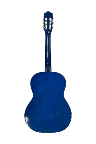 Klasik Gitar Tam Boy 4/4 Mavi Gölgeli Sap Ayarlı Üst Kalite