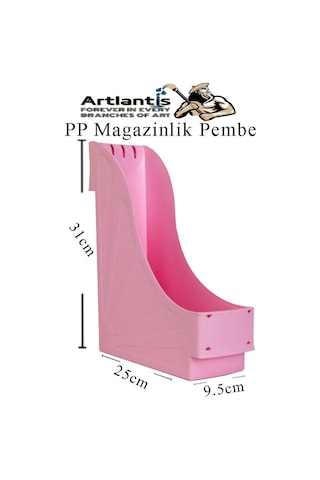 Plastik Magazinlik Pembe 2 Adet Plastik Kutu Klasörü Magazinlik A4 Dosya Ve Masa Düzenleyici Sınıf Ev Ofis