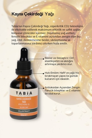 Tabia Kayısı Çekirdeği Yağı 50 ML