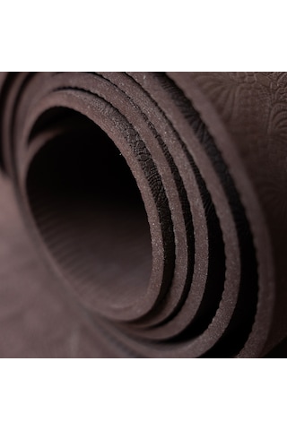 Rebuwo Tpe Yoga Matı 5 Mm Kaymaz Pilates Matı Çevre Dostu Profesyonel Egzersiz Matı Koyu Bordo