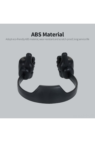 Monyee Abs Malzeme Siyah Parmak Tipi Telefon Tutucu, Sağlam, Taşınabilir, 7 İnç Altı Telefon Ve Tabletler İçin Evrensel