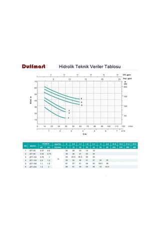 Duffmart Jet 100 Santrifüj Pompa