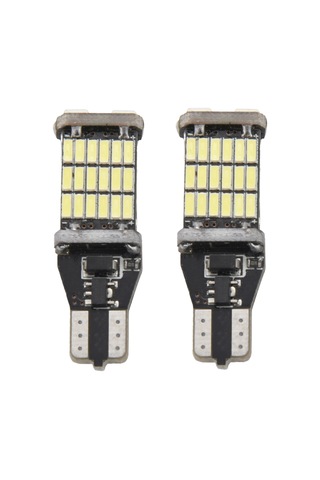 Leasetake 2 Adet T15 W16w Led Geri Vites Ampulü 920 921 912 Hatasız 4014 45smd Vurgulu Fren Ampulü Dc12v