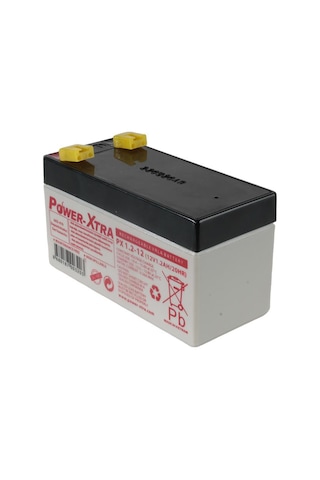 Power-Xtra 12V 1.2 Ah Bakımsız Kuru Akü (43 x 97 x 53 MM)