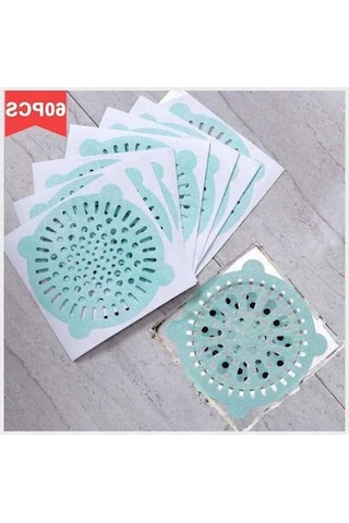 Besthome1 10cm Çap Banyo Mutfak Tıkanıklık Önleyici, Bezi Materyal, Su Geçirmez, 60 Adet, Yenilebilir Yeşil Kanal Kıl Ağları Yeşil