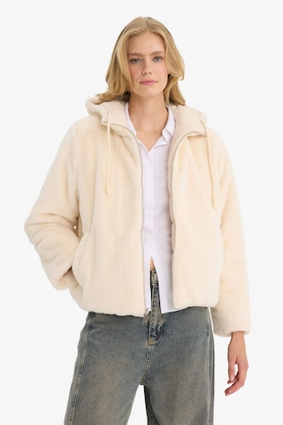 Defacto Su Geçirmez Regular Fit Kapüşonlu Suni Kürk Astarlı Mont F2145ax25wnbg414 Bej-bg414