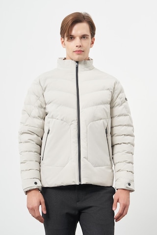 İmza Taş Rengi Dolumlu Hakim Yaka Slim Fit Dar Kesim Klasik Mont 1007245153 TAŞ RENGİ Taş