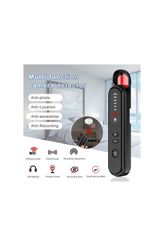 Geeroyoo Taşınabilir Rf Sinyal Dedektörü - Gps Takip, Dinleme Cihazı Tespiti İçin 6 Seviye Hassasiyetli Kablosuz Tarayıcı 100mhz-2.7ghz