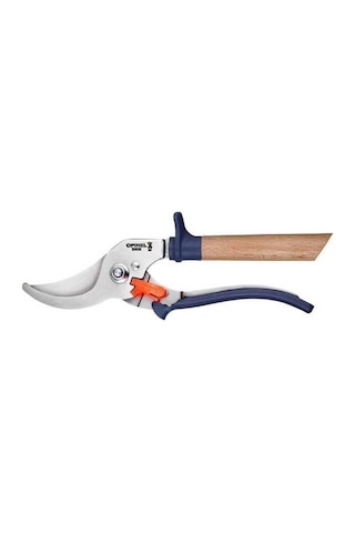 Opinel Kamp Mavi Saplı Budama Makası Kahverengi