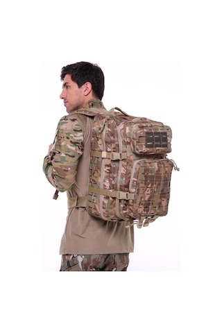 571 Collections Single Sword Single Sword 36l Su Geçirmez Outdoor Taktik Sırt Çantası, Multicam Açık Altın
