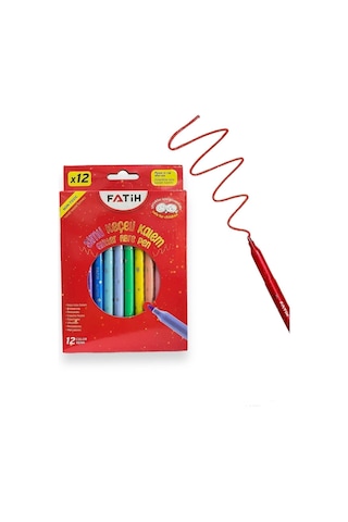 Simli Keçeli Kalem 12 Renk
