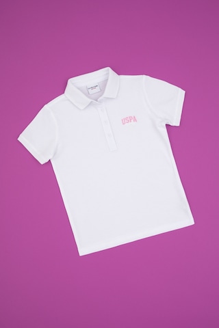U.s. Polo Assn. Kız Çocuk Beyaz Tişört 50325173-vr013 Beyaz
