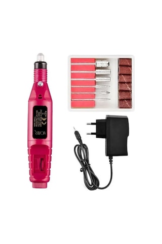 Mobee Manikür Pedikür Seti 12'li + Elektrikli Tırnak Törpü Seti