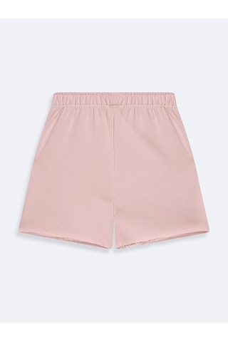 LTB Rahat Kesim Kısa Esnek Örme Pembe Şort Pembe