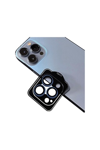 Apple Uyumlu iPhone 11 Pro Max Zore Cl-11 Safir Parmak İzi Bırakmayan Anti-reflective Kamera Lens Koruyucu Lacivert