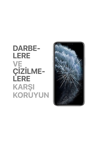 Apple iPhone Uyumlu 11 Pro - X - Xs Için Ekstra Güçlü Tam Koruma Sağlayan Lazer Kesim Premium Ekran Koruyucu